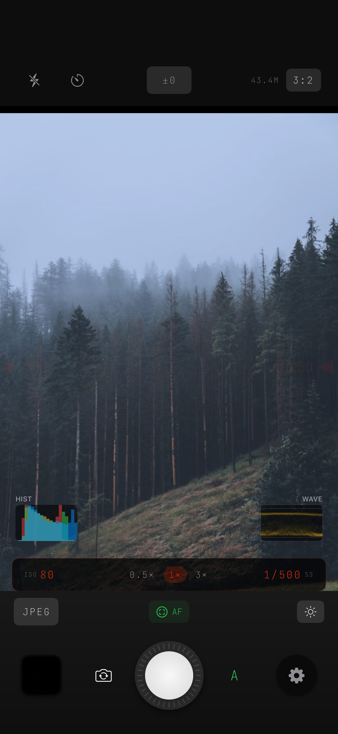 Exposure monitoring in misty forest